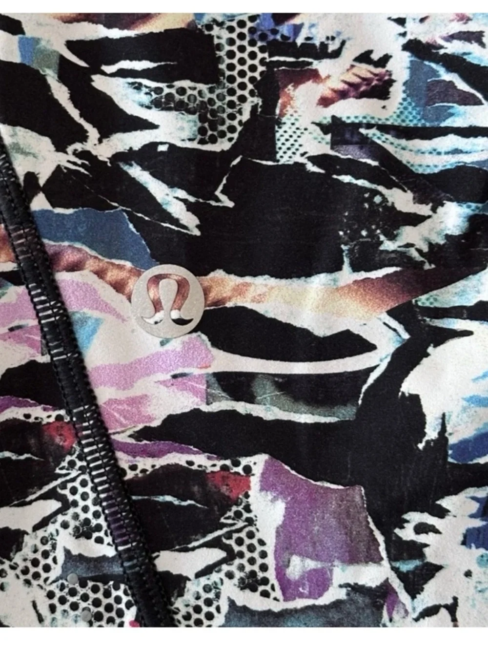 Lululemon Break Free Crop Capri Leggings Culture Clash Nulux Size 6
